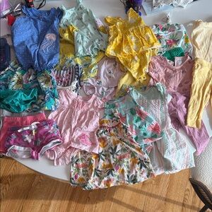 HUGE Carters Baby Girl Summer or Spring Bundle